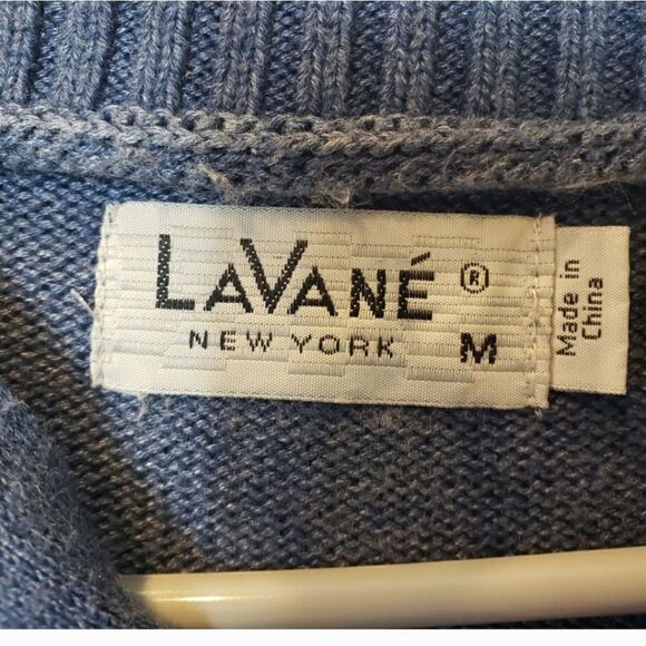 VINTAGE LAVANE NEW YORK Layered Look Pullover Sweater Medium - Picture 5 of 9